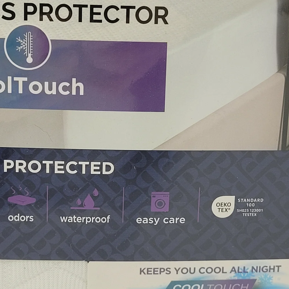 Brookstone Ultimate Mattress Protector Cool Touch Waterproof Cover Twin Size NEW
